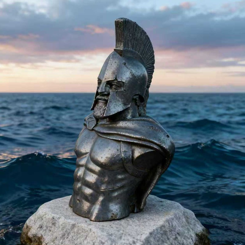 Vintage Collectible Accessories - Estátua de Guerreiro Espartano de Meio