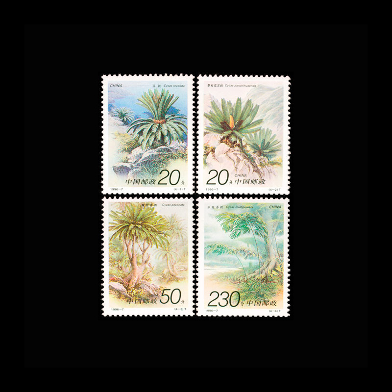 Vintage Collectible Stamps - Conjunto de 4 Selos Postais Vintage