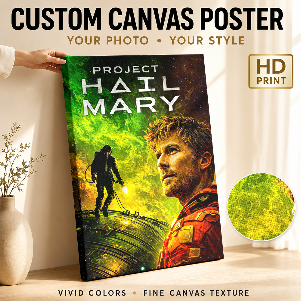 Vintage Collectible Posters - Pôster de Tela do Filme Project