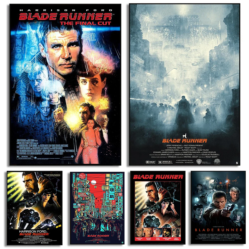 Vintage Collectible Posters - Pôster Clássico do Filme Blade Runner
