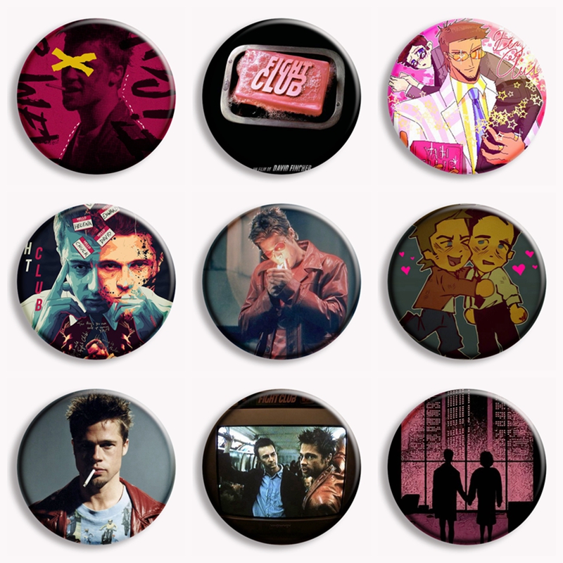Vintage Collectible Accessories - Filme clássico Fight Club Sabão Botão