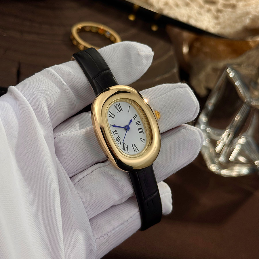 Feminino novo oval banheira em - Vintage Watch Crystal avaliação e preço