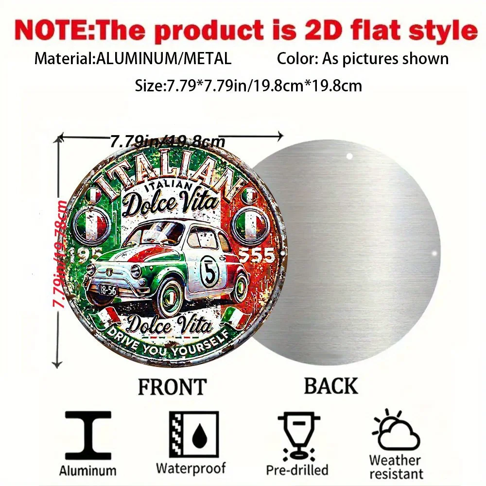 2D plano, vintage italiano par - Vintage Collectible Cars avaliação e preço