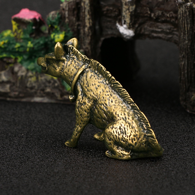 Hyaenidae de latão com olhos,  - Vintage Collectible Accessories avaliação e preço