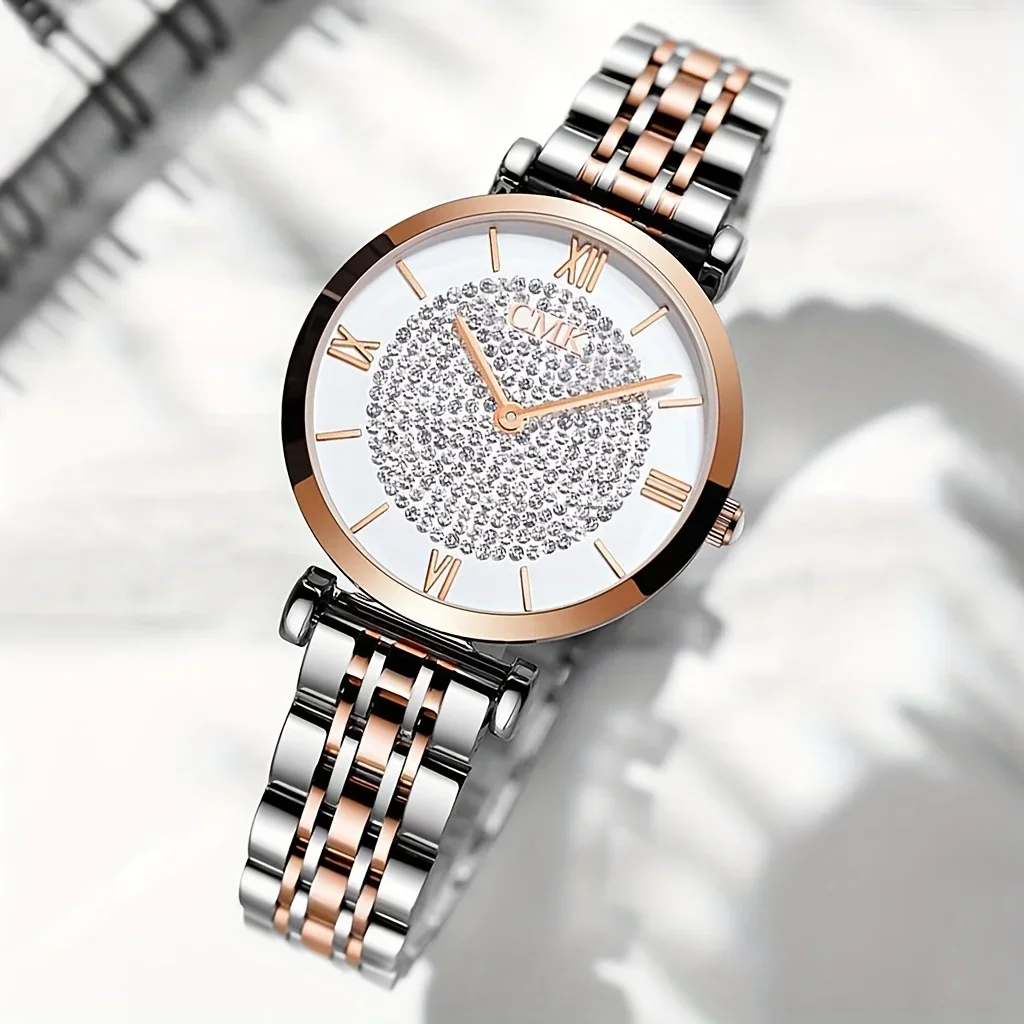 Roman Numeral Dial Quartz Watc - Vintage Watch Crystal avaliação e preço