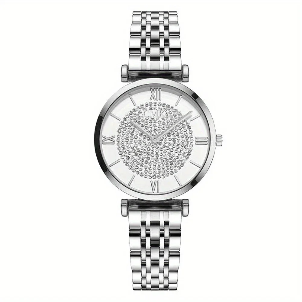 Roman Numeral Dial Quartz Watc - Vintage Watch Crystal avaliação e preço