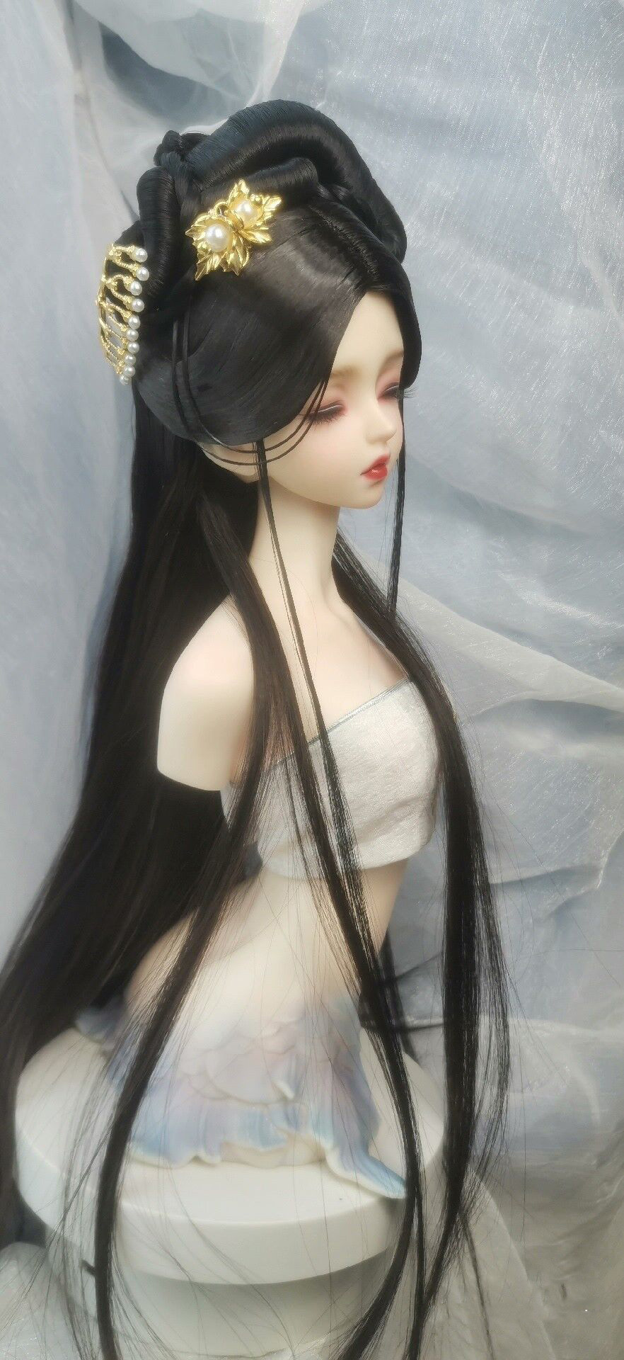 1/4 1/3 bjd boneca perucas chi - Vintage Collectible Accessories avaliação e preço
