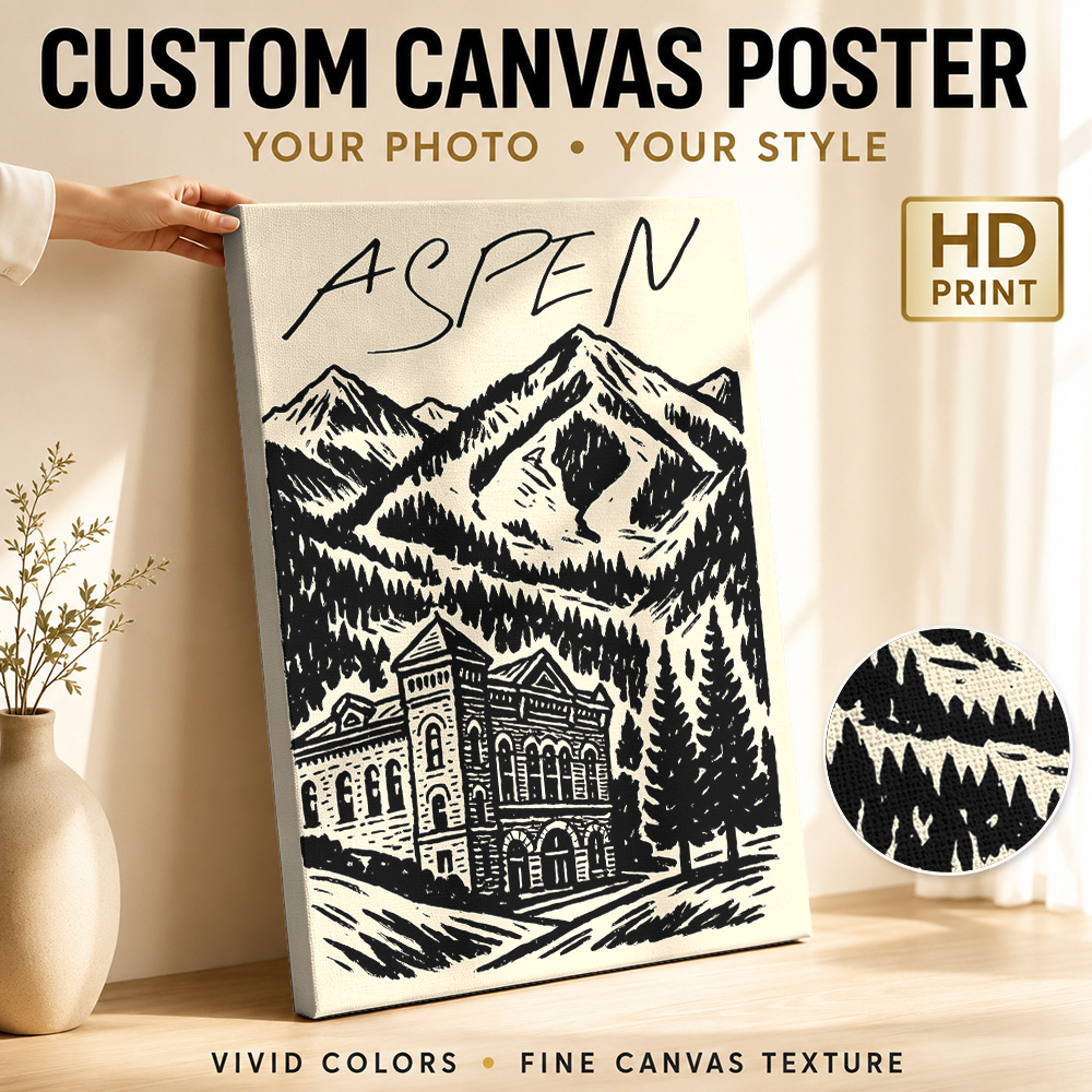 Pôster de Lona Aspen Vintage S - Vintage Collectible Posters avaliação e preço