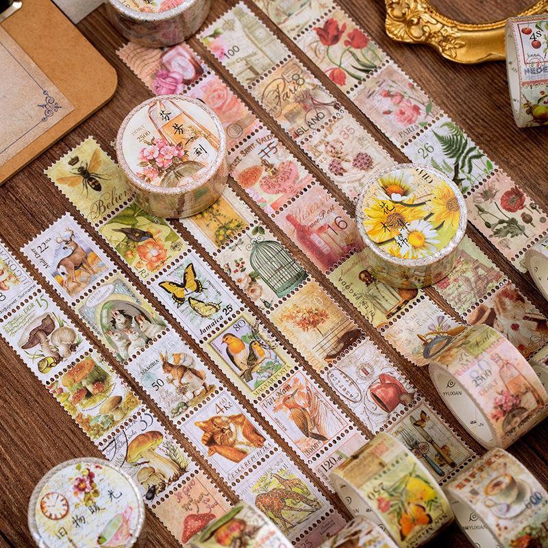 Fitas adesivas decorativas vin - Vintage Collectible Stamps avaliação e preço
